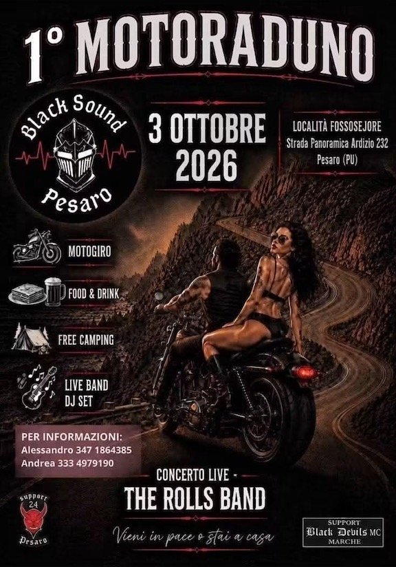 1° MOTORADUNO BLACK SOUND PESARO