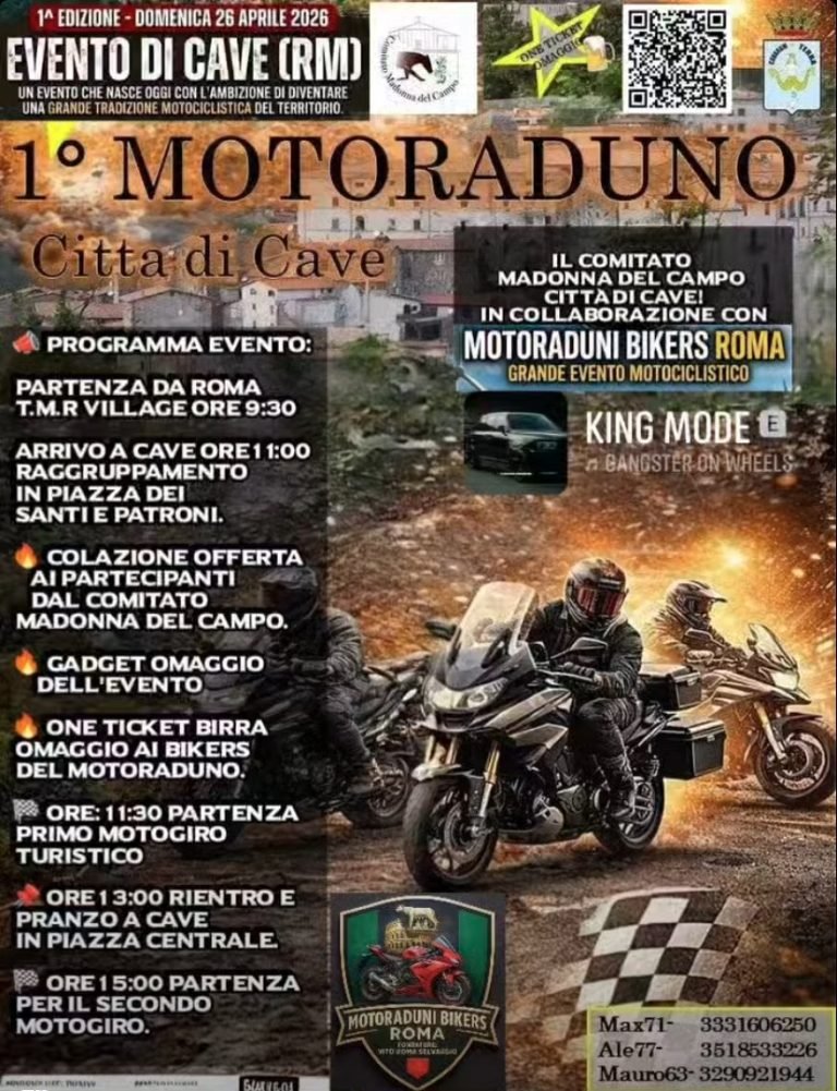 1° MOTORADUNO CITTÀ DI CAVE