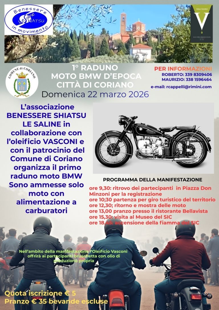 1° RADUNO MOTO BMW D'EPOCA CITTÀ DI CORIANO