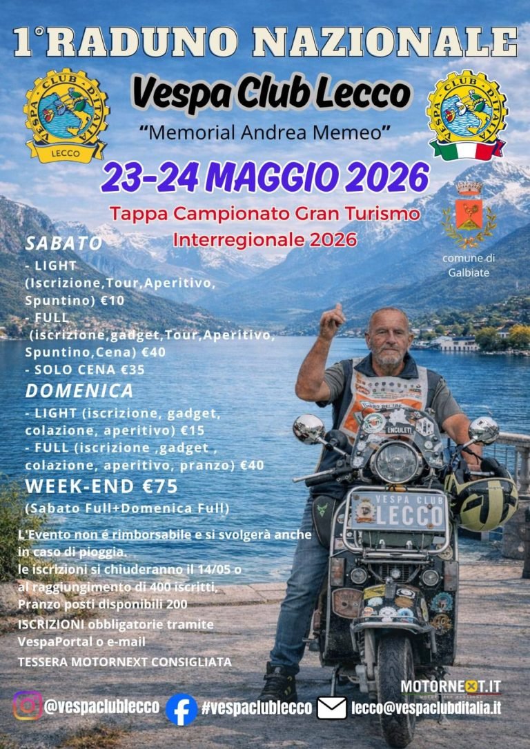 1° RADUNO NAZIONALE VESPA CLUB LECCO