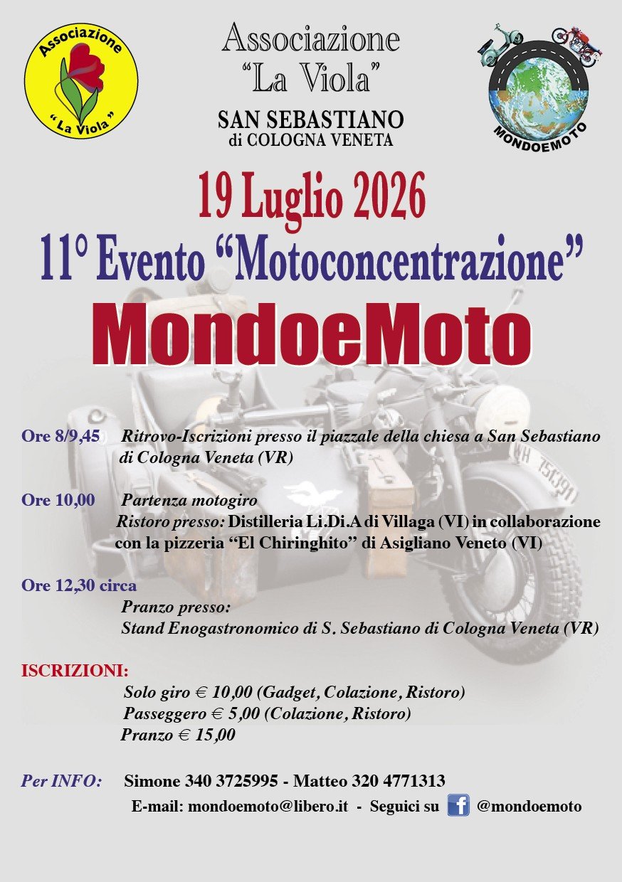 11° MOTOCONCENTRAZIONE MONDO E MOTO