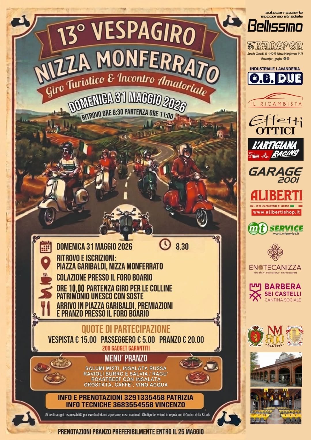 13° VESPAGIRO NIZZA MONFERRATO