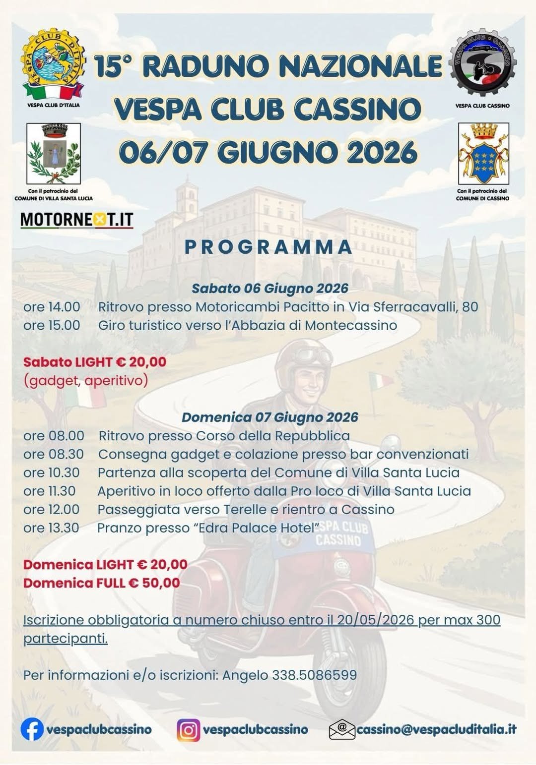 15° RADUNO NAZIONALE VESPA CLUB CASSINO