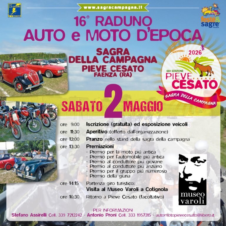 16° RADUNO AUTO MOTO EPOCA PIEVE CESATO