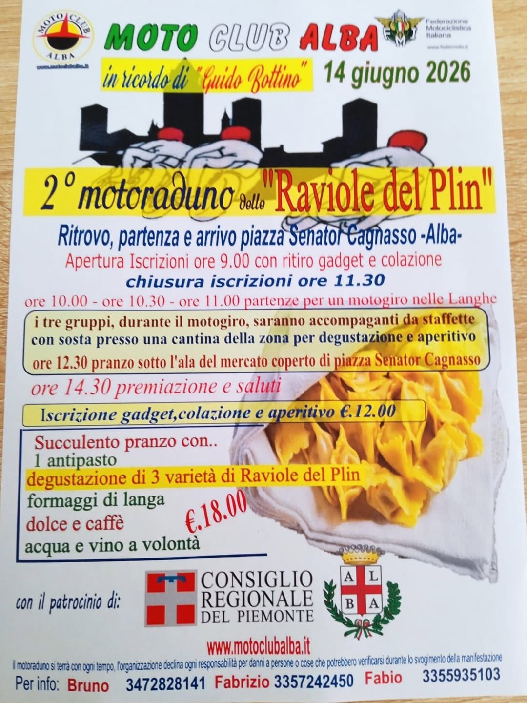 2° MOTORADUNO DELLE RAVIOLE DEL PLIN