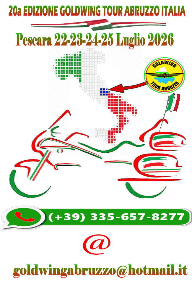 20^ EDIZIONE GOLDWING TOUR ABRUZZO ITALIA