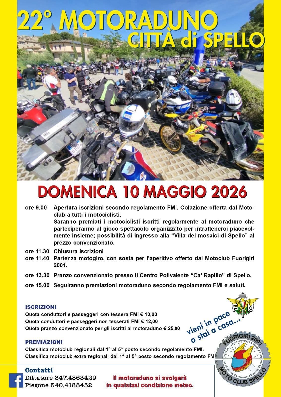 22° MOTORADUNO CITTA' DI SPELLO