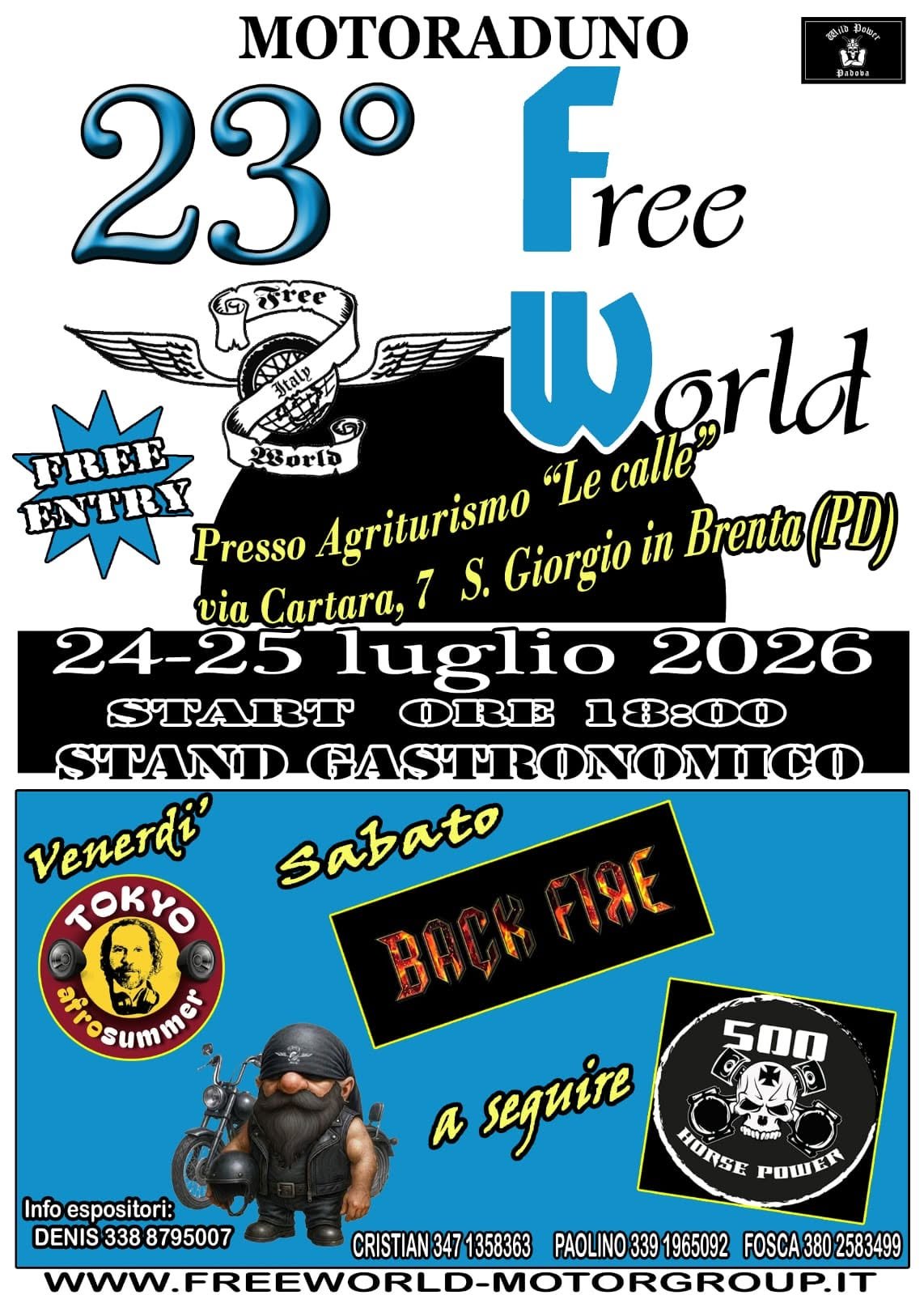23° MOTORADUNO FREE WORLD