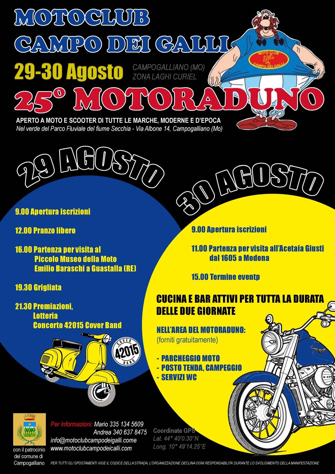 25°MOTORADUNO MOTOCLUB CAMPO DEI GALLI