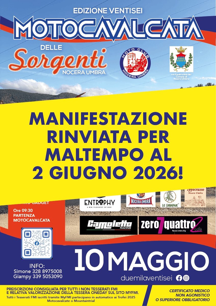 26^ MOTOCAVALCATA DELLE SORGENTI