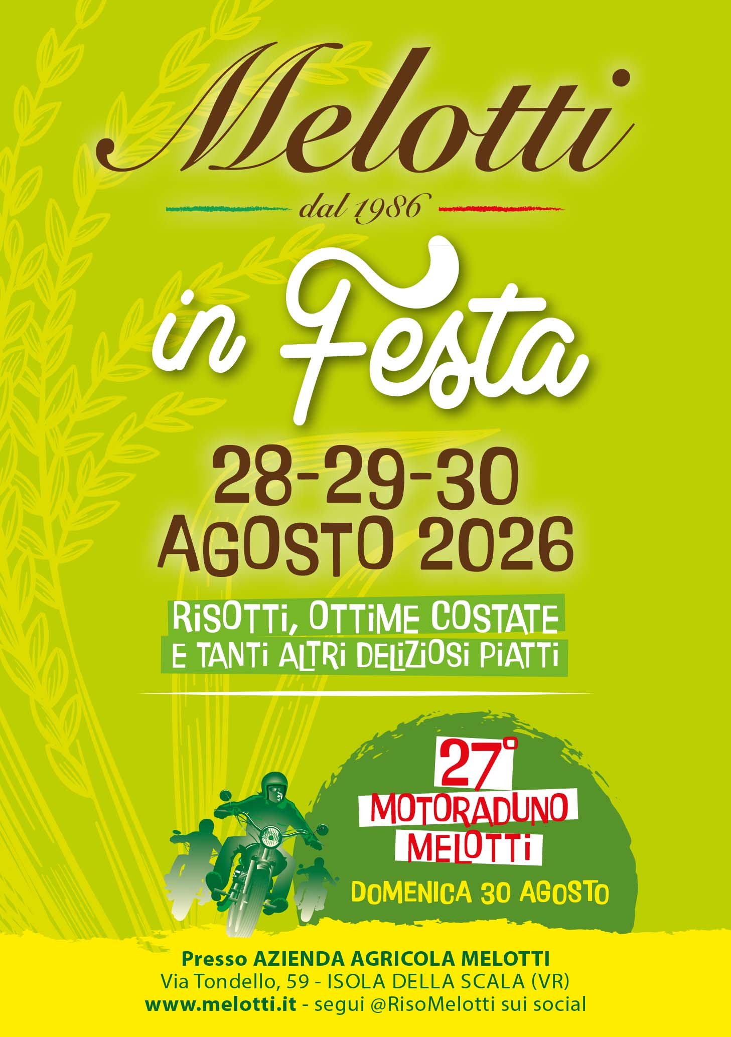 27° MOTORADUNO RISO MELOTTI