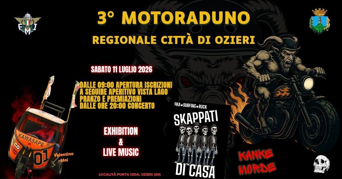3° MOTORADUNO REGIONALE CITTA’ DI OZIERI