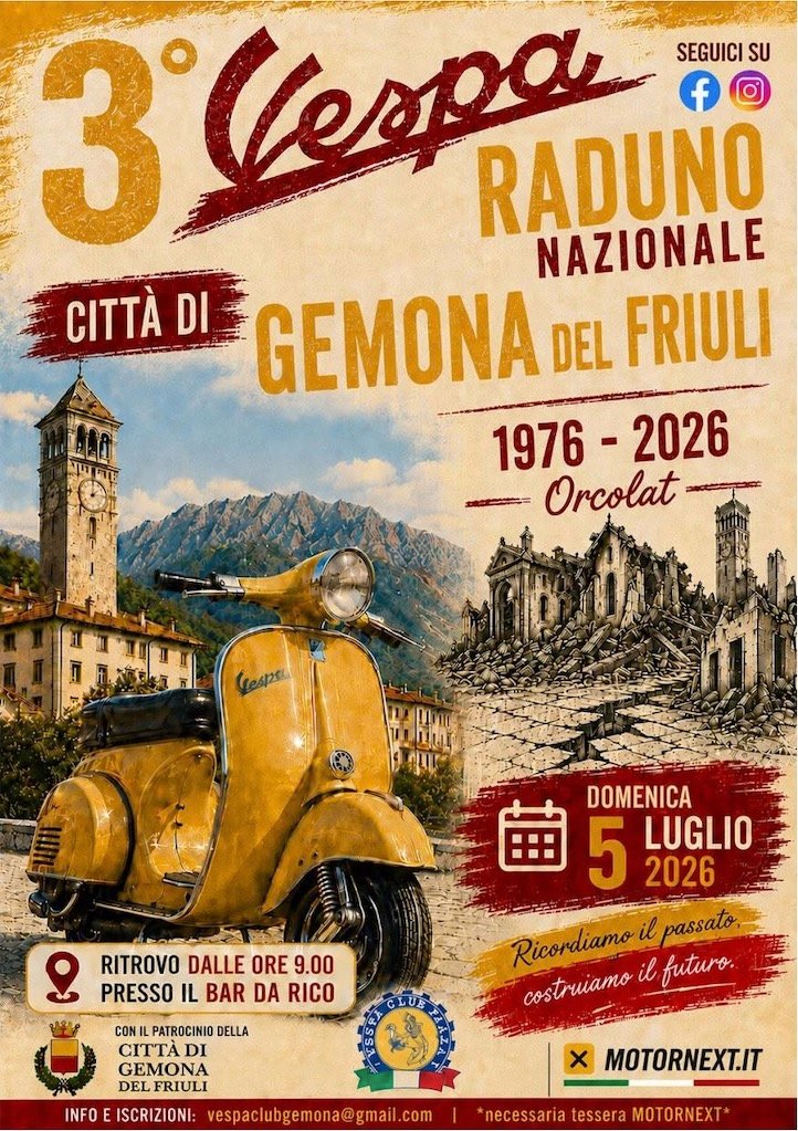 3° VESPA RADUNO NAZIONALE CITTÀ DI GEMONA DEL FRIULI