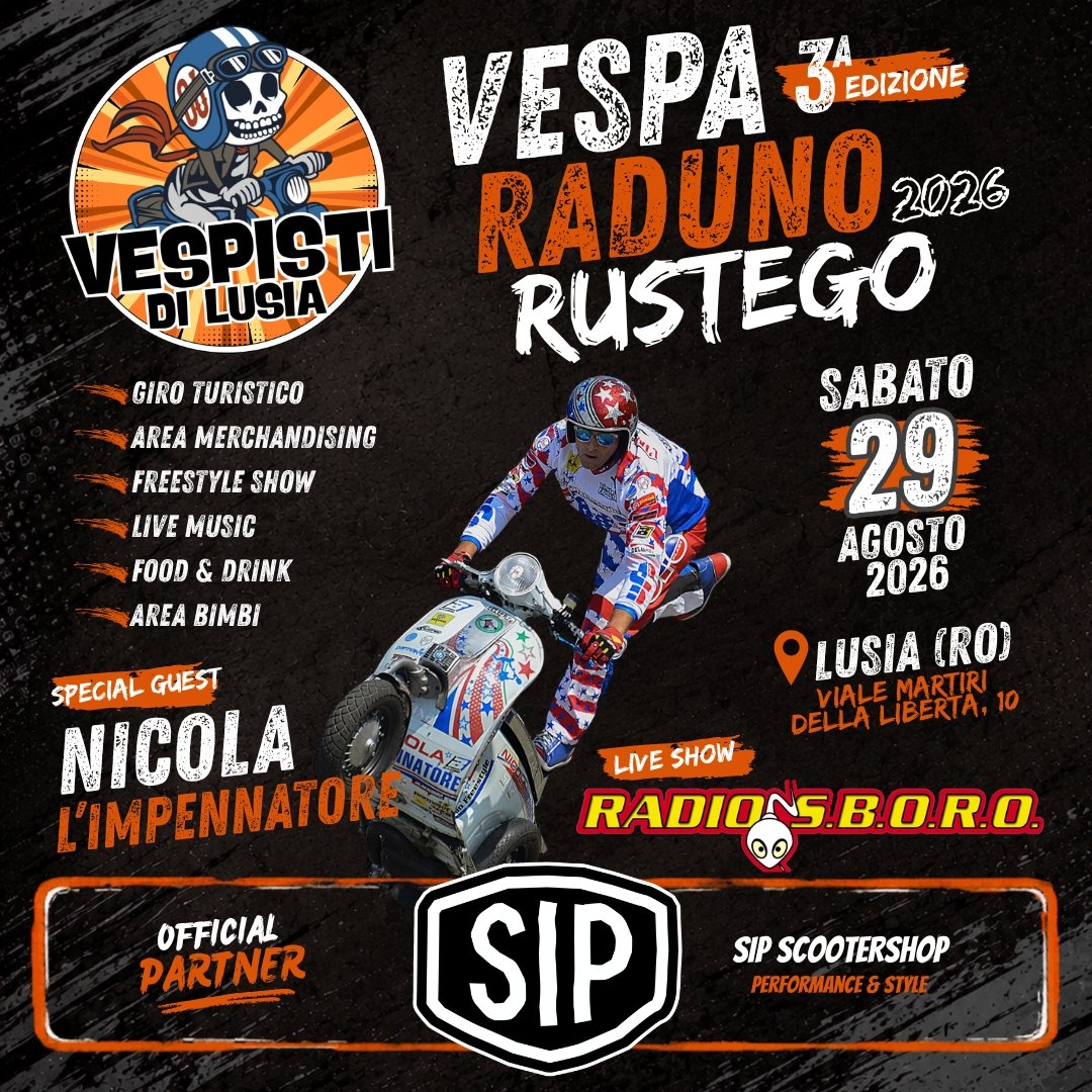 3° VESPA RADUNO RUSTEGO 2026