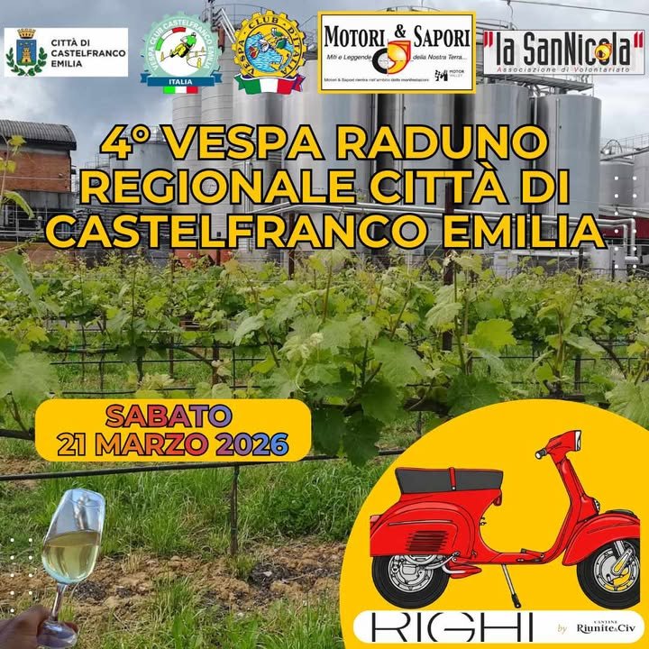 4° VESPA RADUNO REGIONALE CITTÀ DI CASTELFRANCO EMILIA