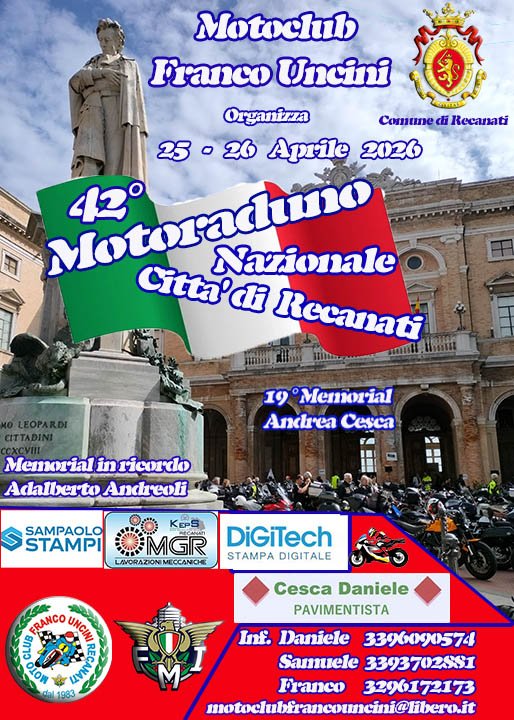 42° MOTORADUNO NAZIONALE CITTÀ DI RECANATI