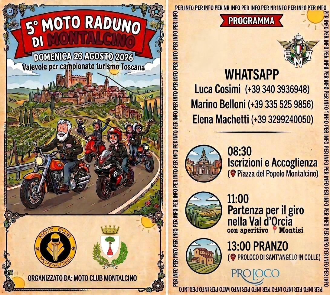 5° MOTO RADUNO DI MONTALCINO