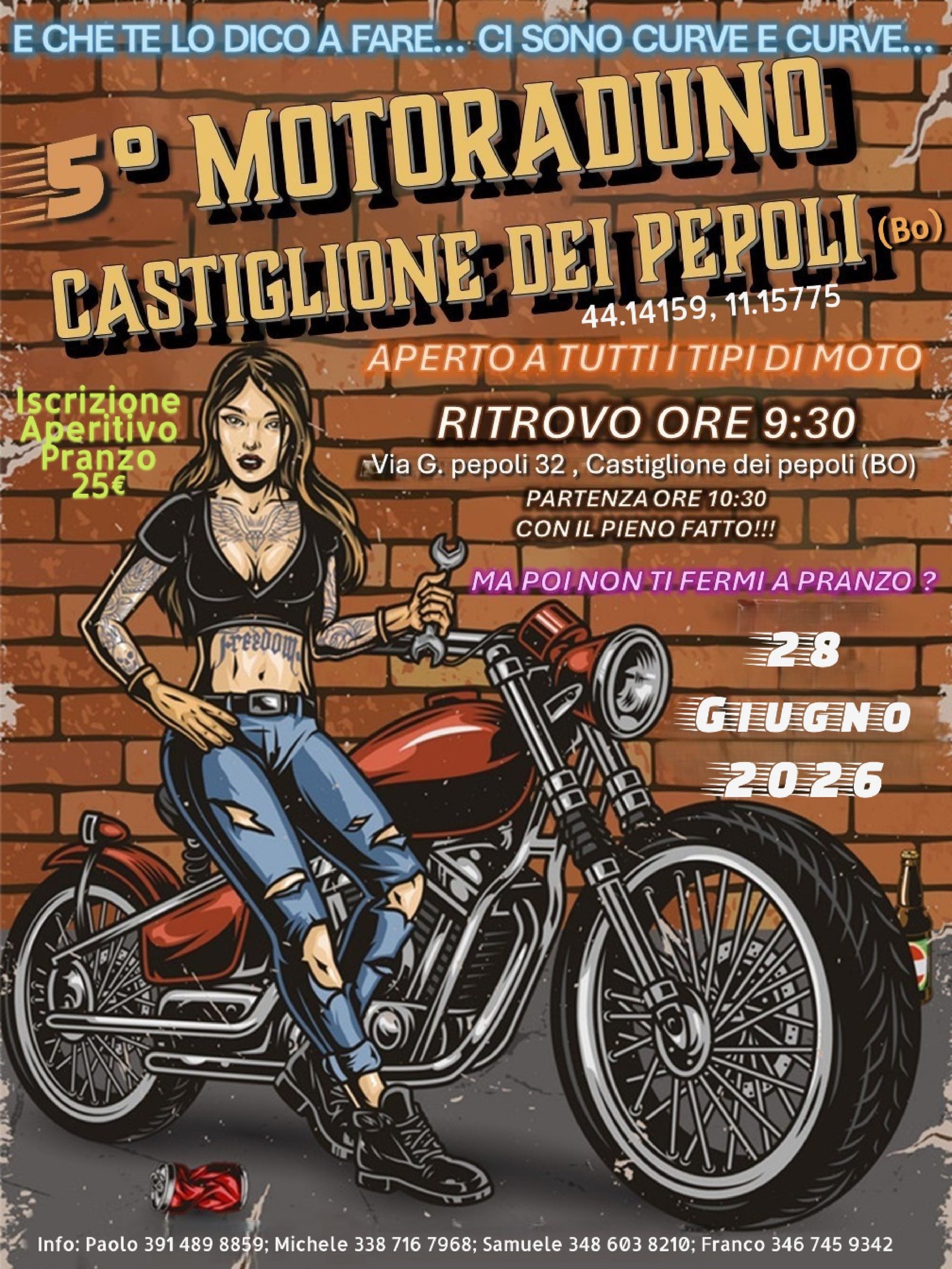 5° MOTORADUNO CASTIGLIONE DEI PEPOLI