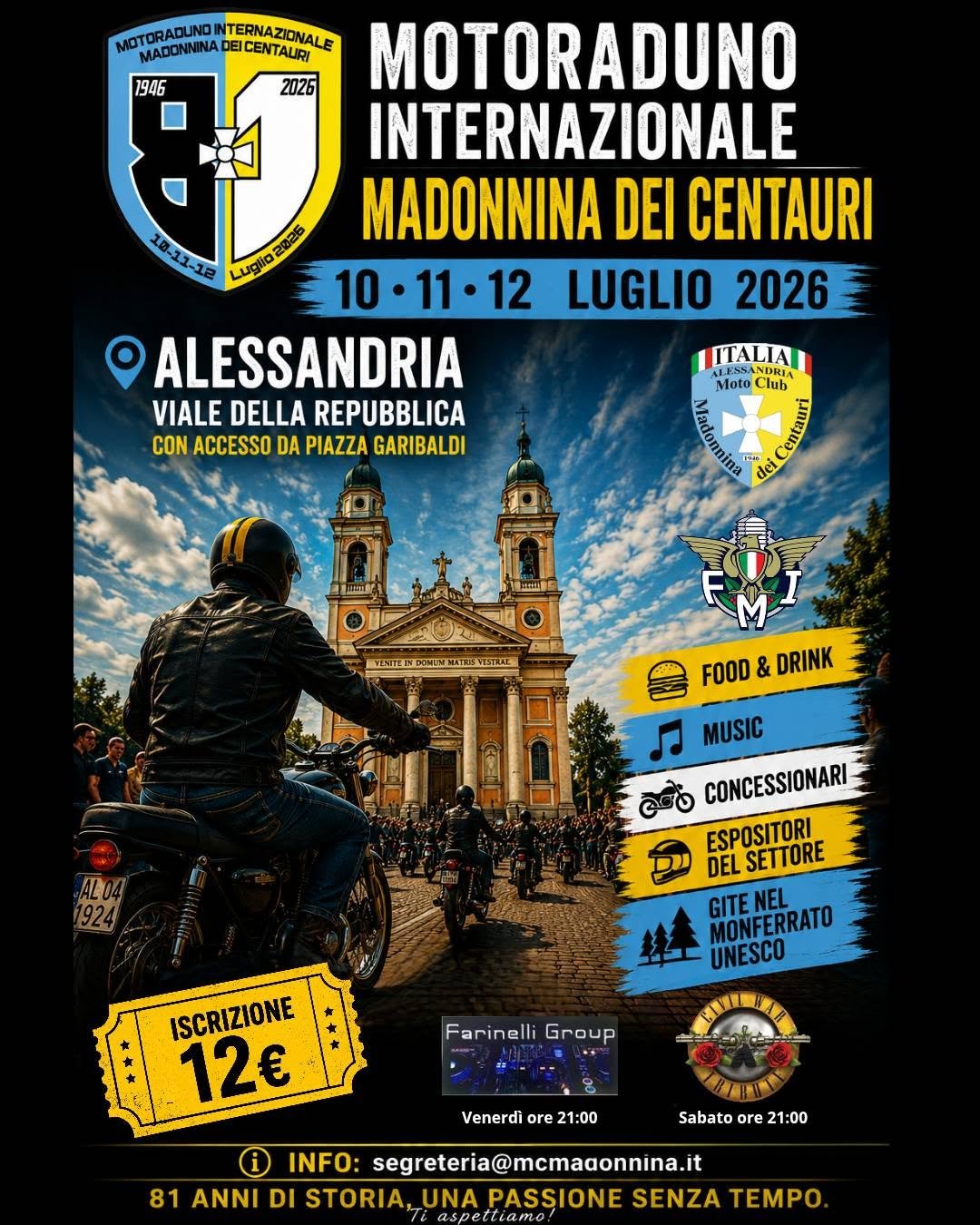 81° MOTORADUNO INTERNAZIONALE MADONNINA DEI CENTAURI