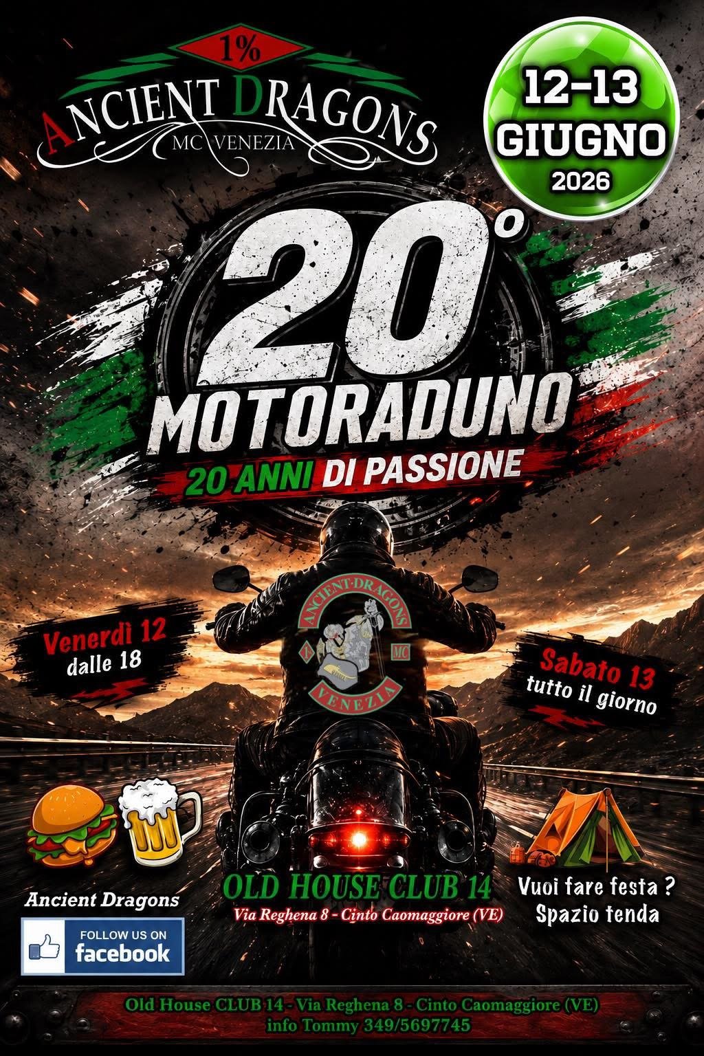 ANCIENT DRAGONS 20° MOTORADUNO