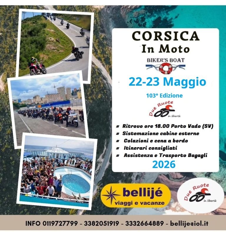 BIKERS' BOAT CORSICA 2026
