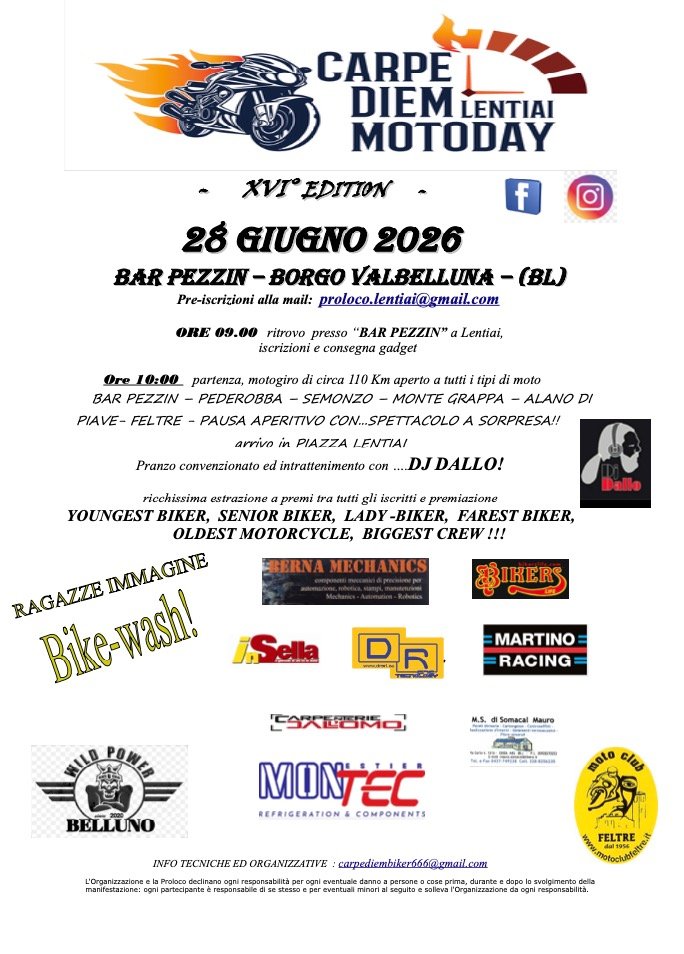 CARPE DIEM MOTODAY XVI° EDITION