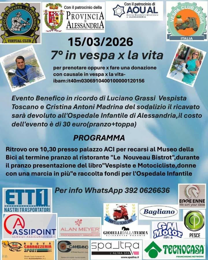 7° IN VESPA PER LA VITA