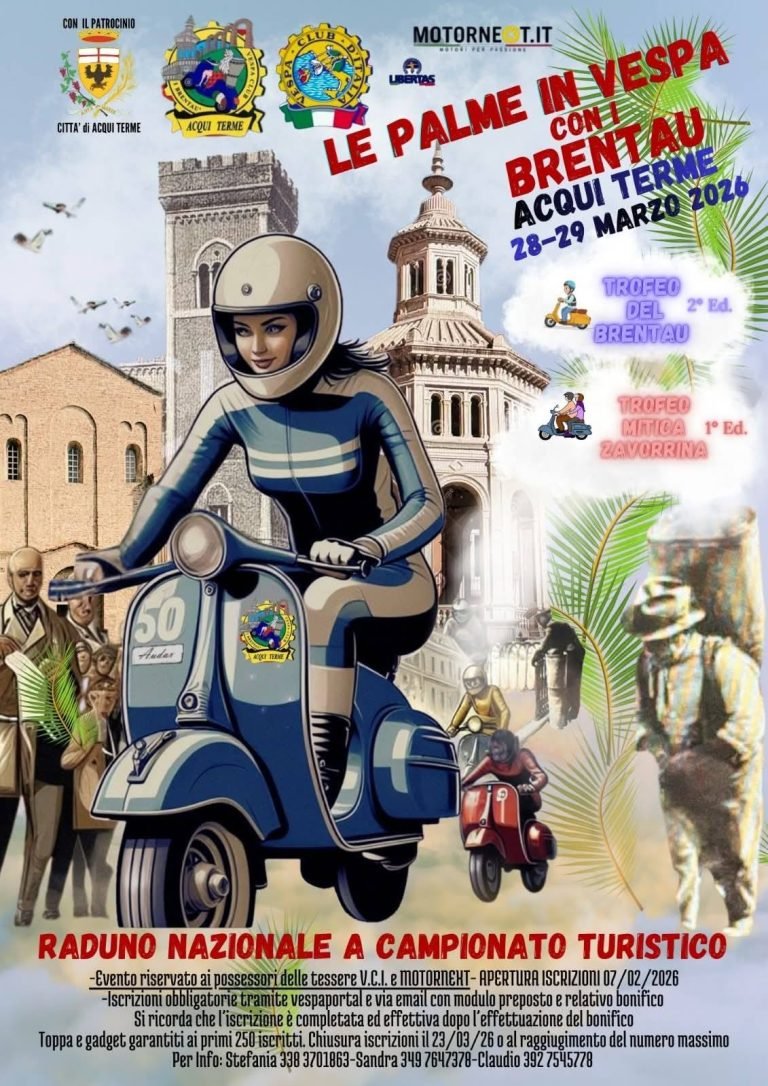 LE PALME IN VESPA CON I BRENTAU