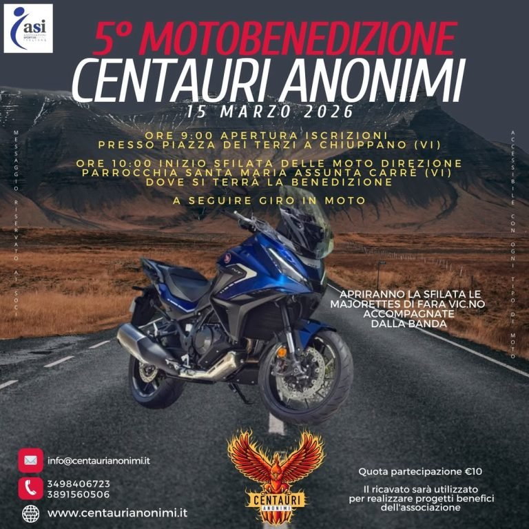 5° MOTOBENEDIZIONE CENTAURI ANONIMI