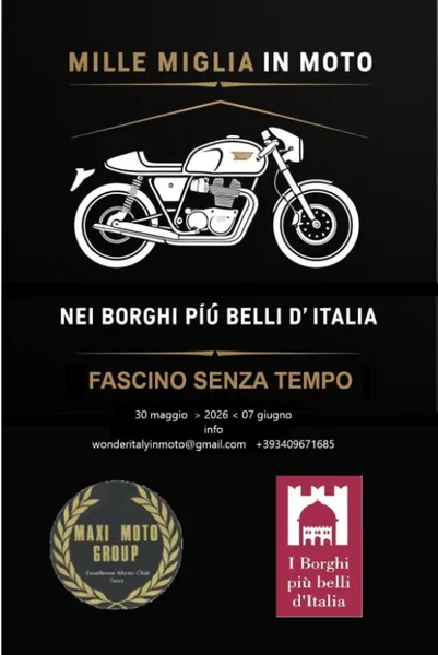MILLE MIGLIA IN MOTO NEI BORGHI PIÙ BELLI D’ITALIA