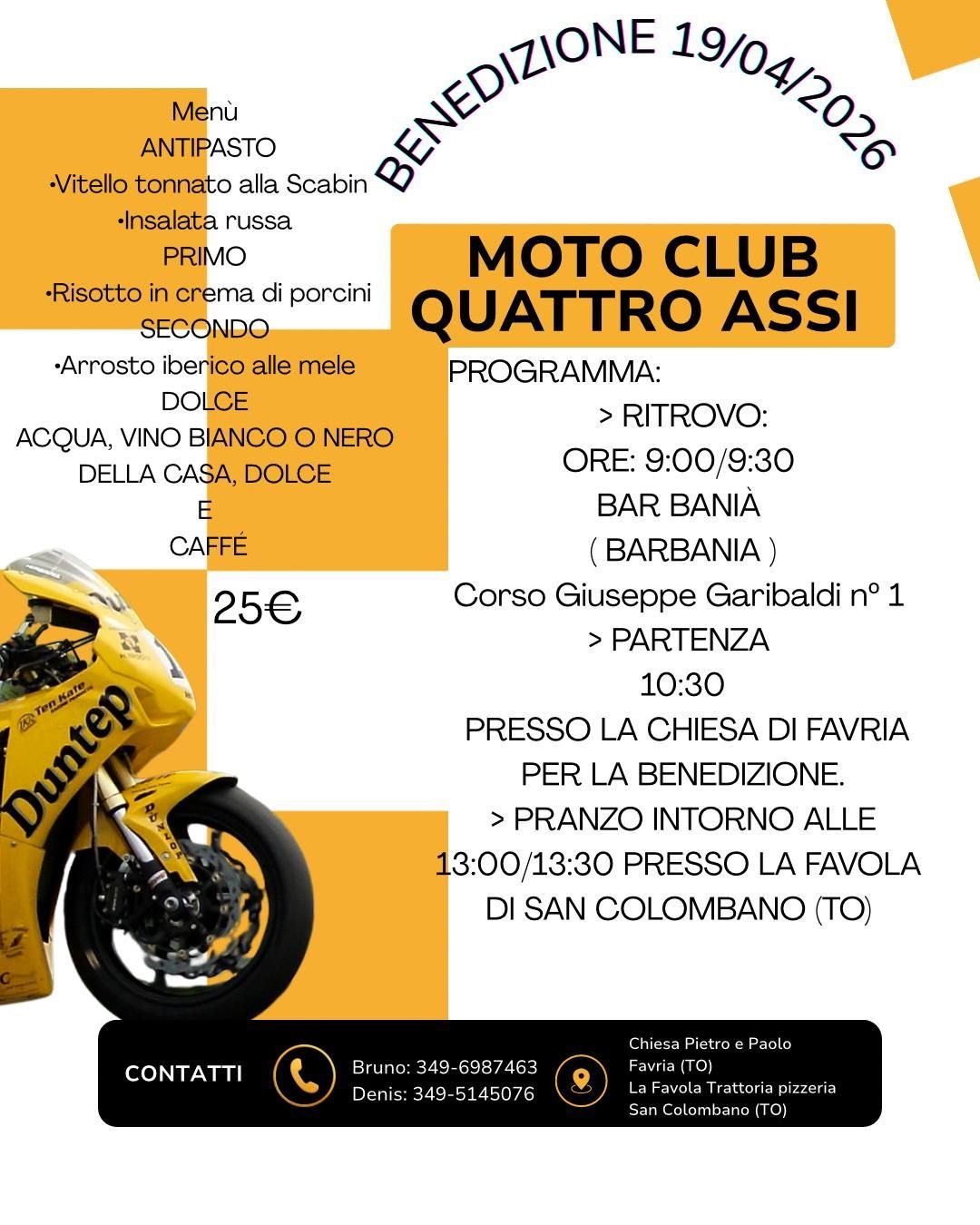 MOTO BENEDIZIONE