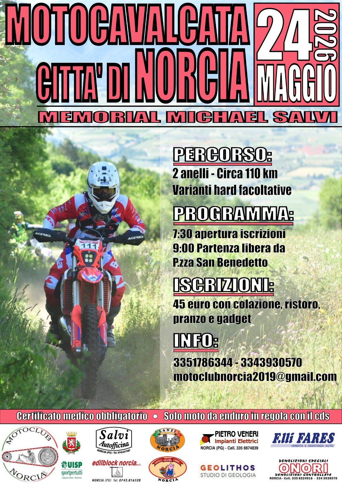 MOTOCAVALCATA CITTA’ DI NORCIA