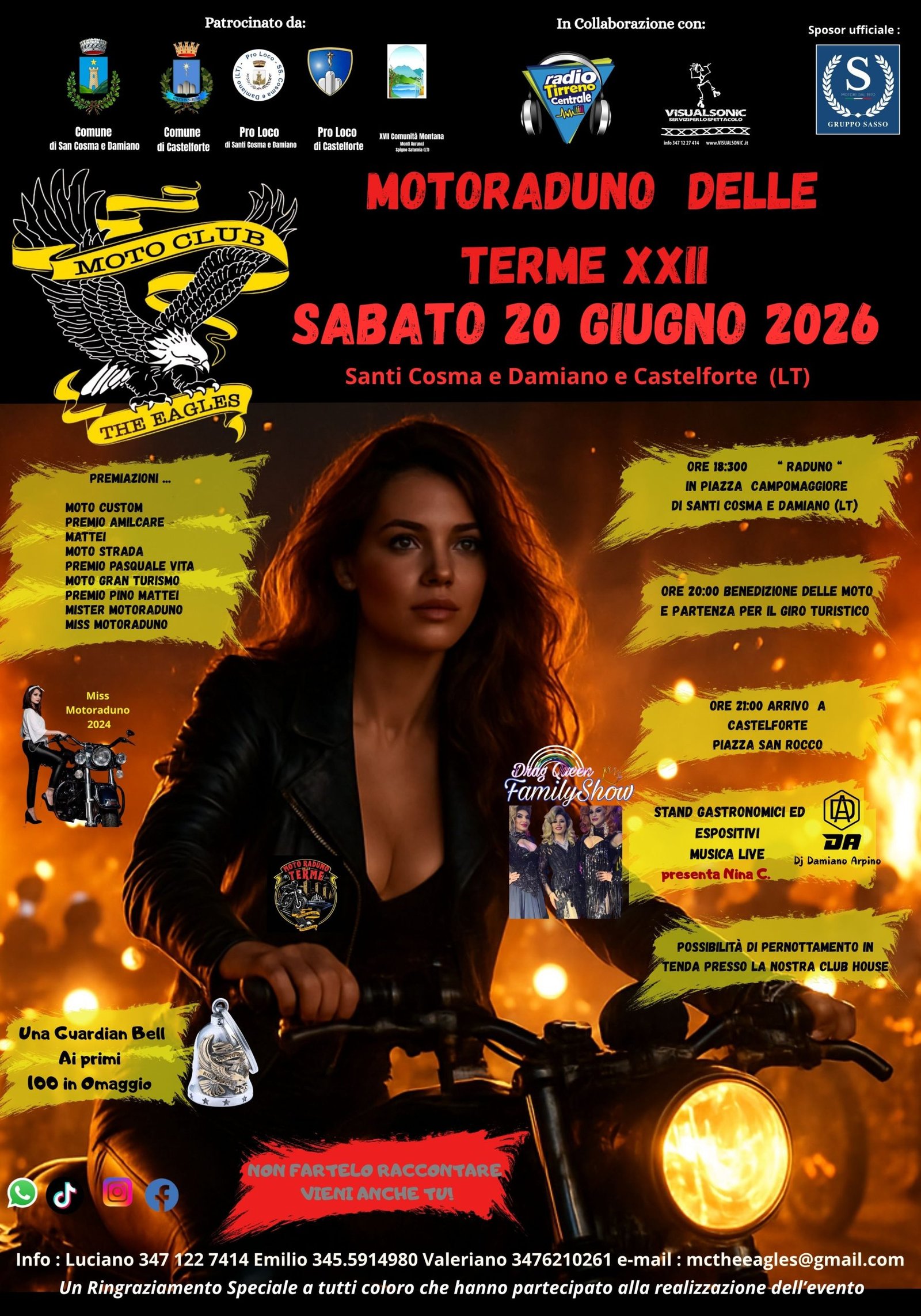 MOTORADUNO DELLE TERME XXII SABATO 20 GIUGNO 2026