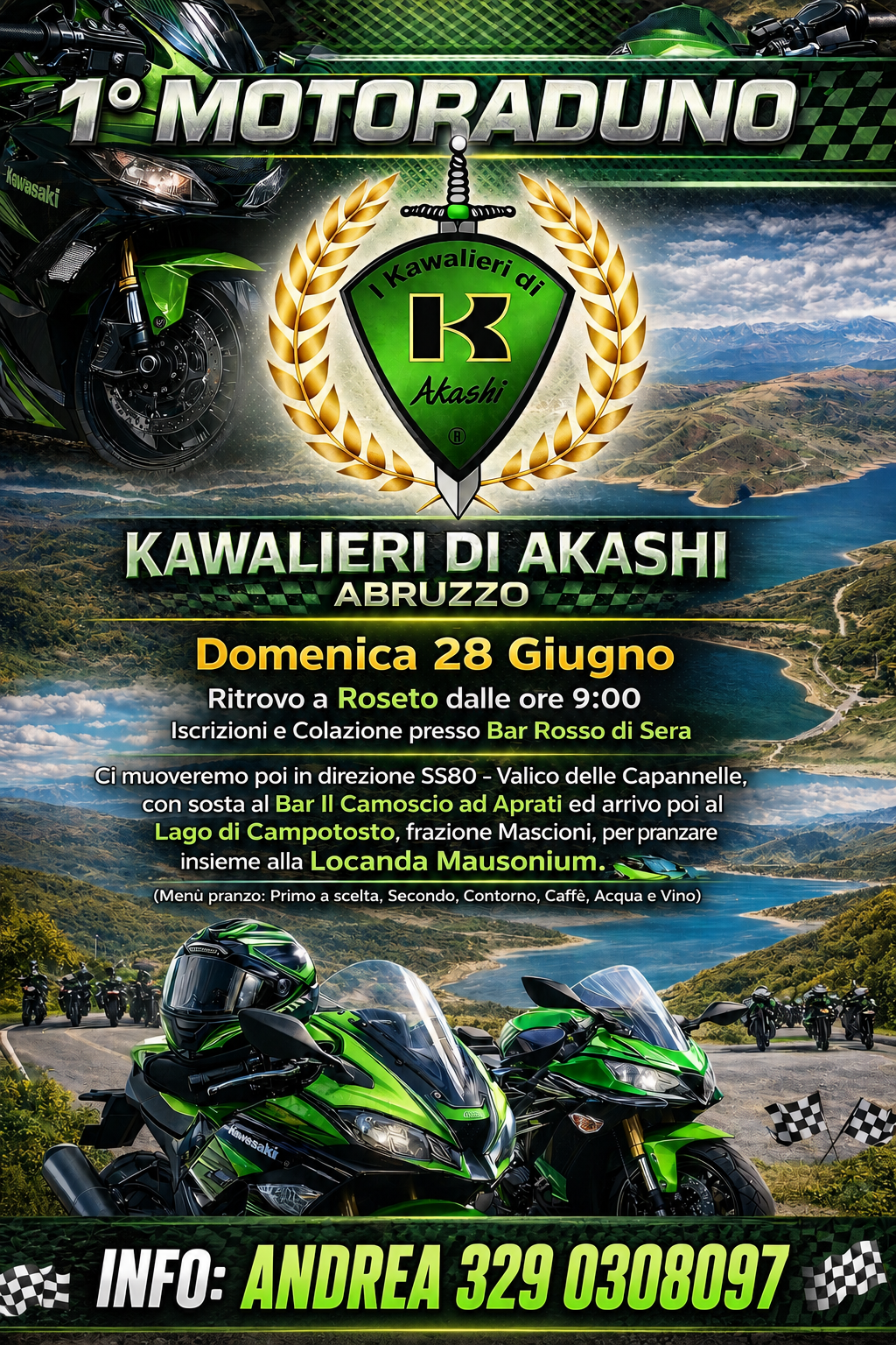 MOTORADUNO KAWALIERI DO AKASHI ABRUZZO