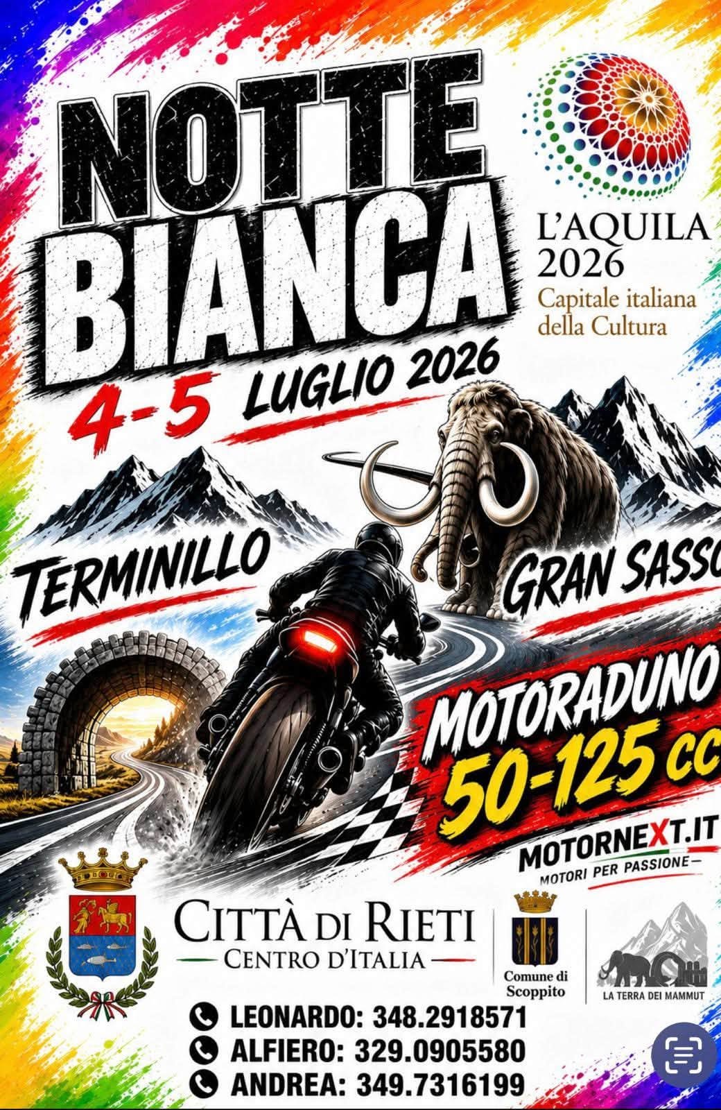 NOTTE BIANCA – MOTORADUNO 50-125 cc