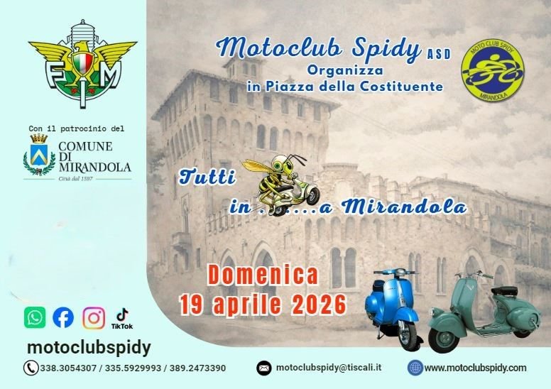 TUTTI IN VESPA A MIRANDOLA