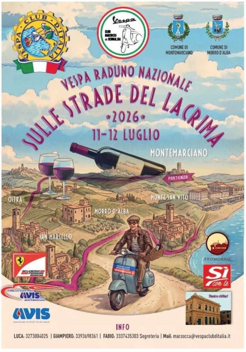 VESPA RADUNO NAZIONALE SULLE STRADE DELLA LACRIMA 2026