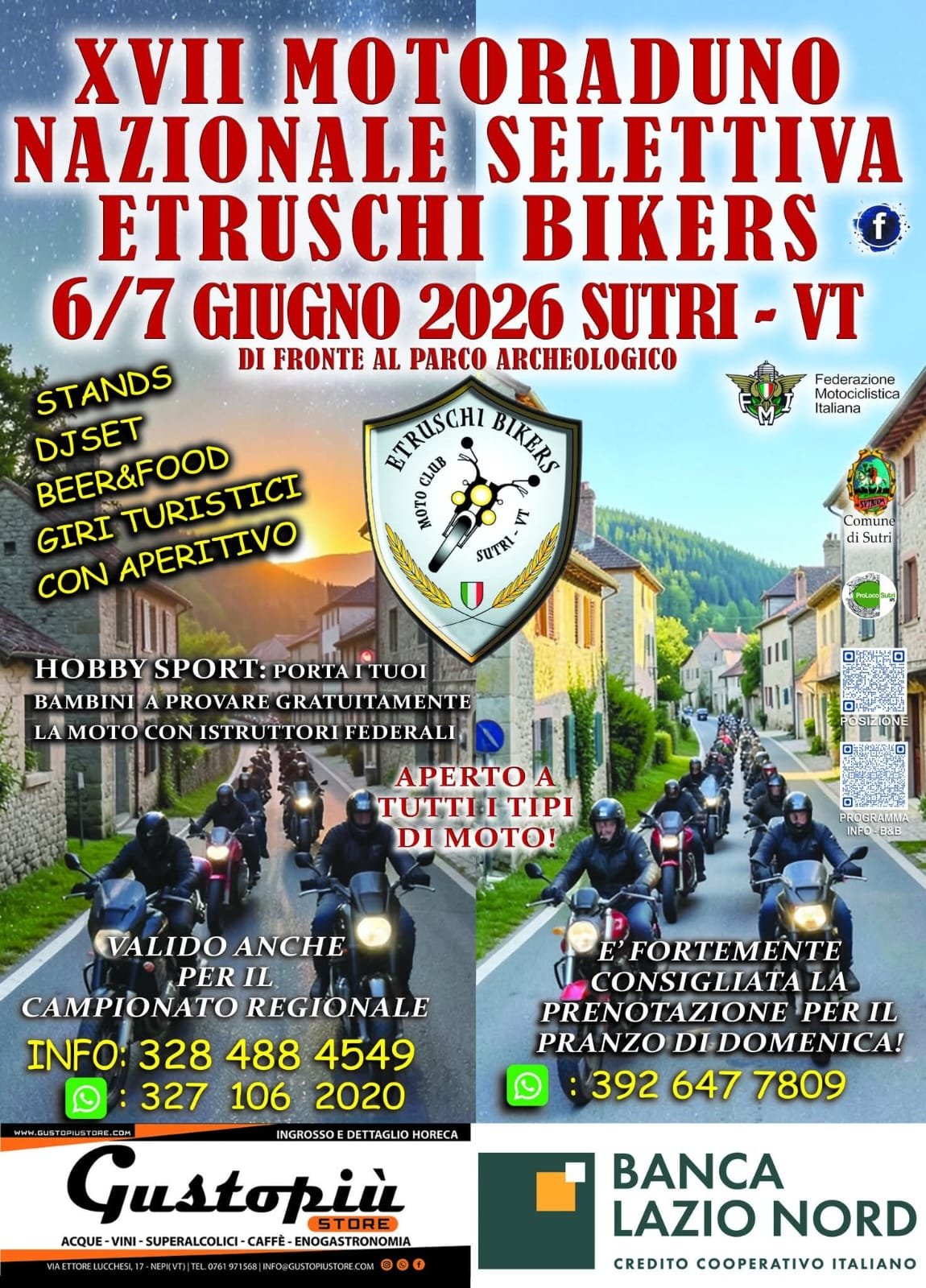 XVII MOTORADUNO NAZIONALE SELETTIVA ETRUSCHI BIKERS
