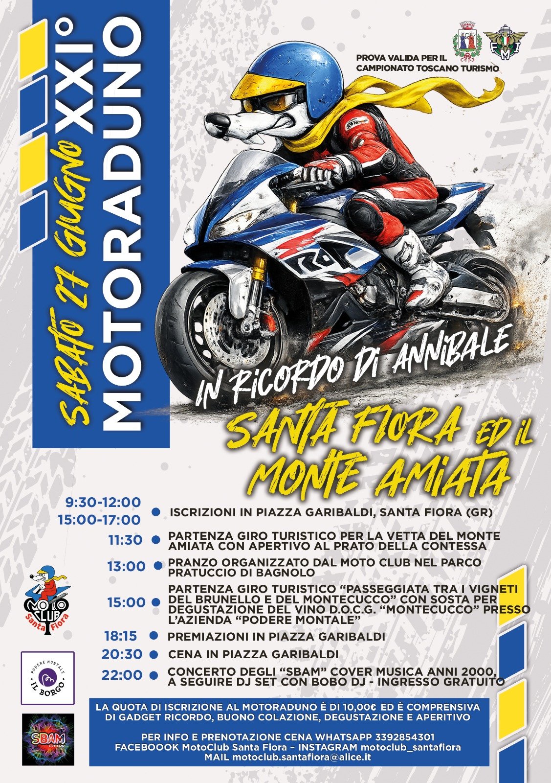 XXI° MOTORADUNO SANTA FIORA ED IL MONTE AMIATA